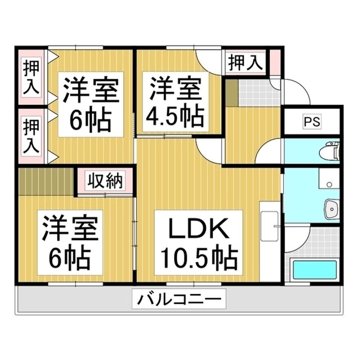 サンライト高田301の間取り