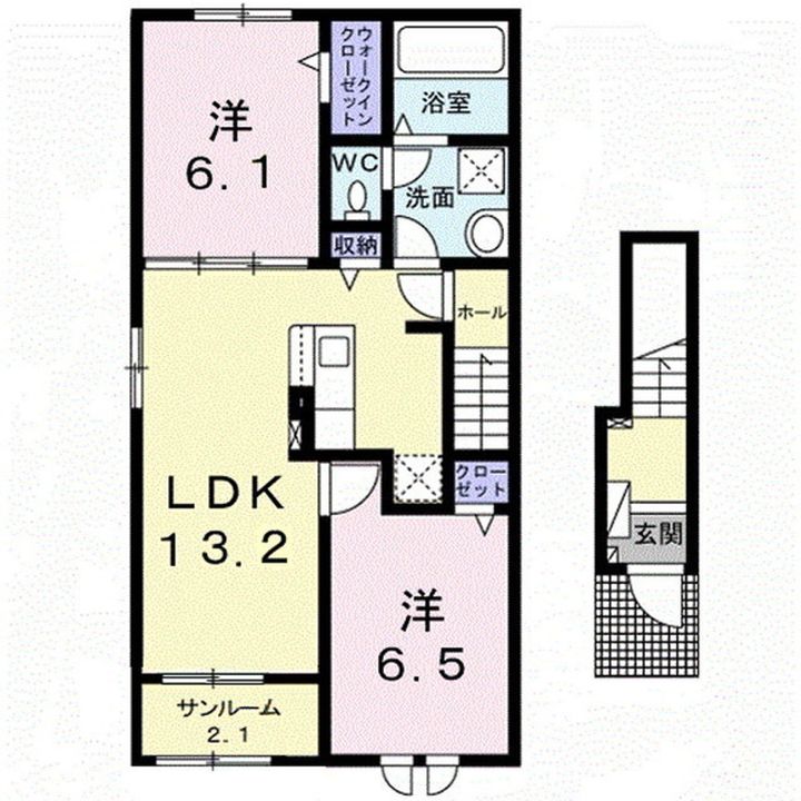 ヴィ・メゾン西軽井沢C201の間取り