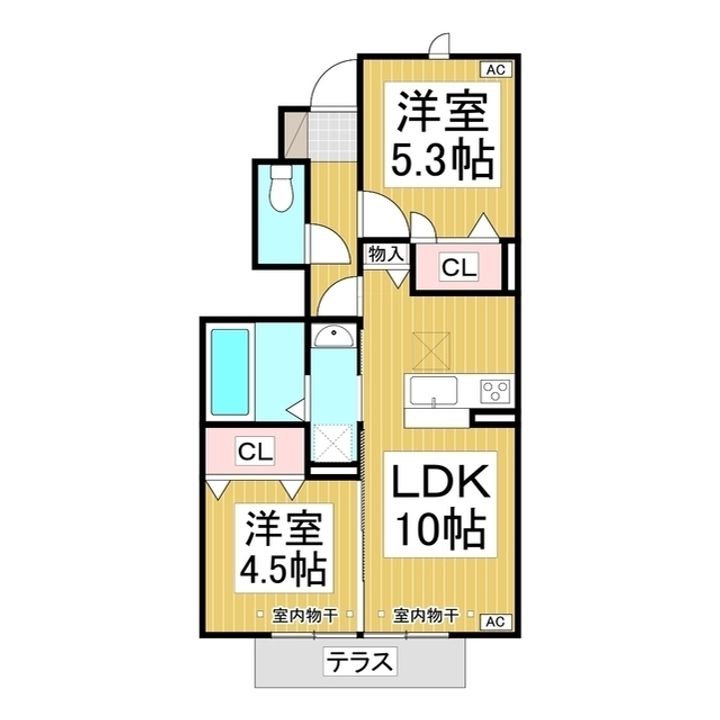 プレジール105の間取り