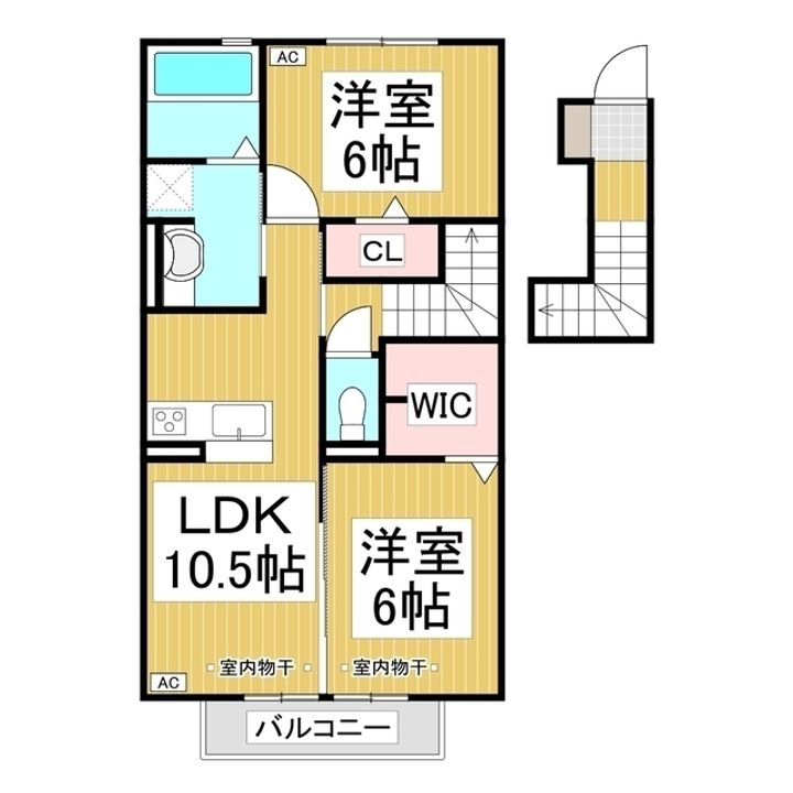 プレジール203の間取り