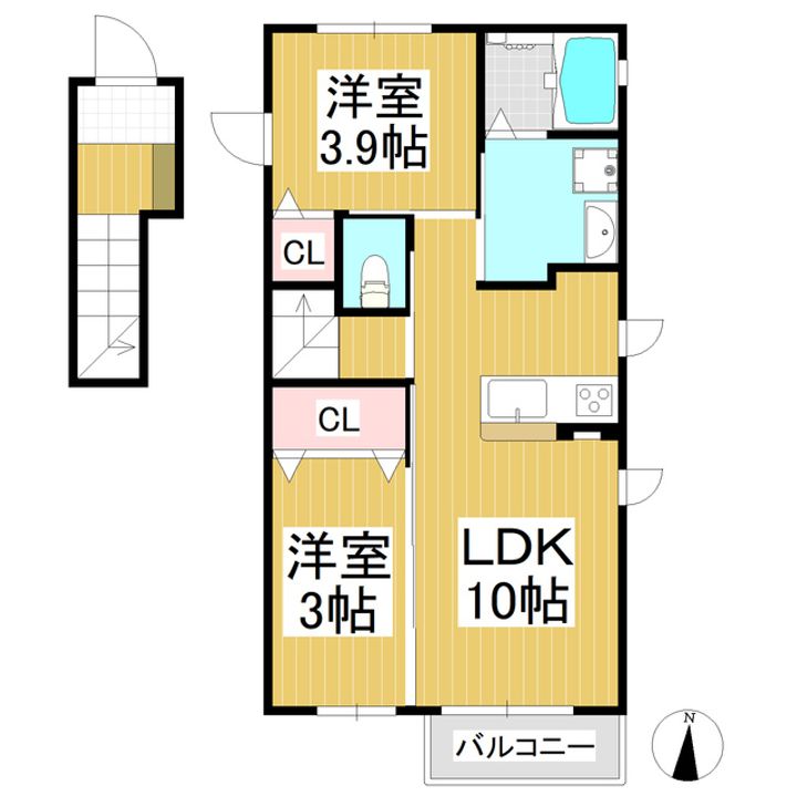 メゾンノアール201の間取り