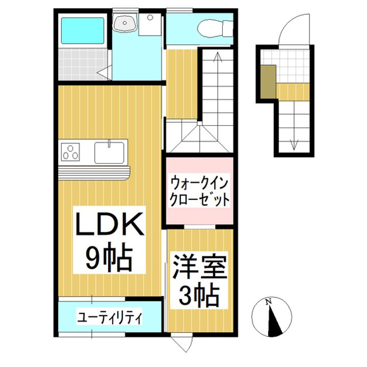 ザイオン諏訪形201の間取り