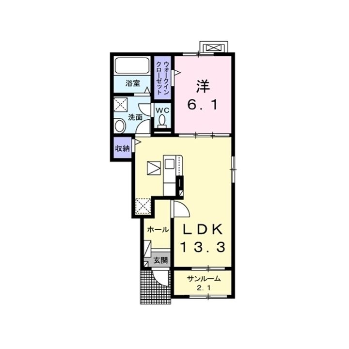 マークグレイスⅠ103の間取り