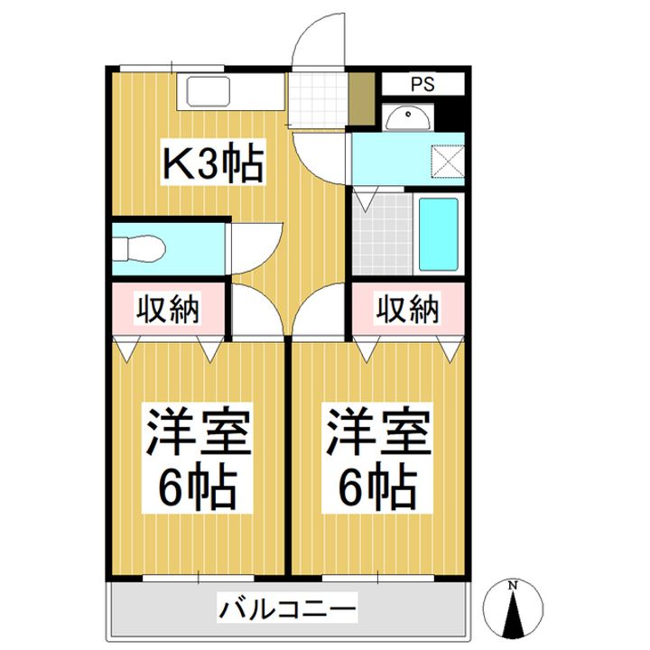 A ONE 水押105の間取り