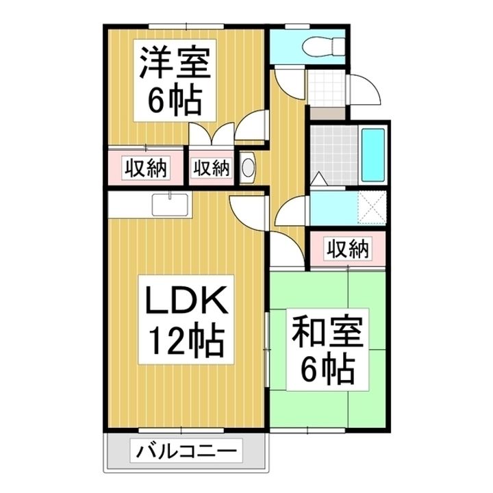 グリーンパレス上原II201の間取り