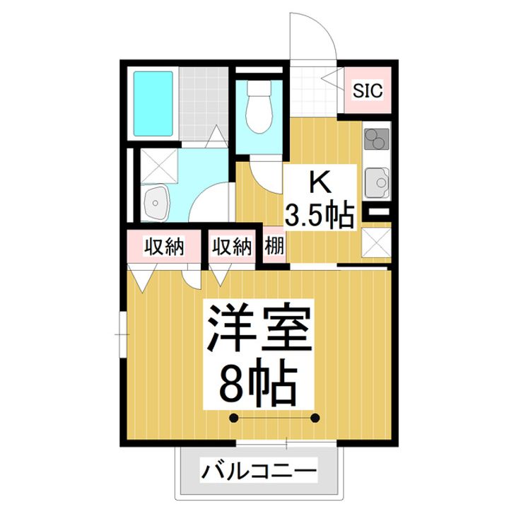 Flatあいのき102の間取り