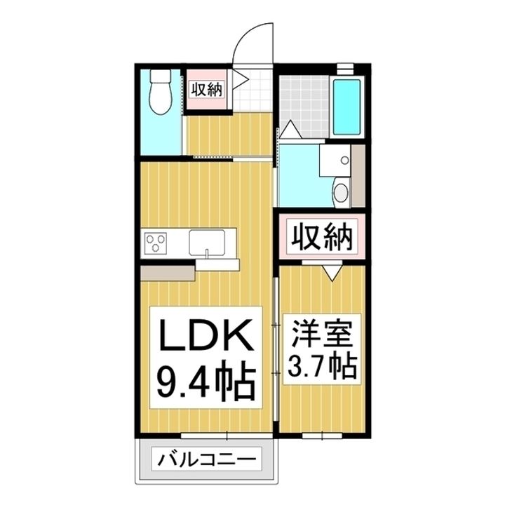 グランソレイユ202の間取り