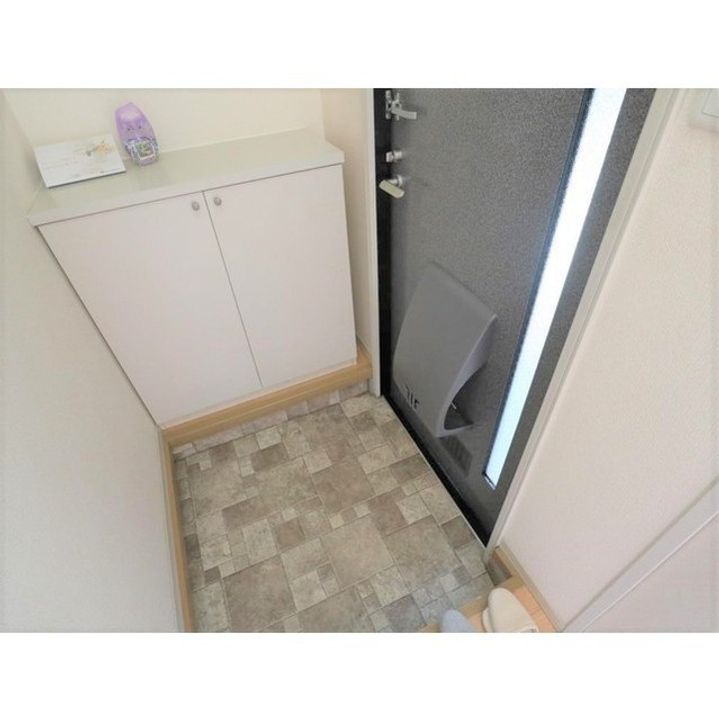 ディアスポム C棟101の玄関