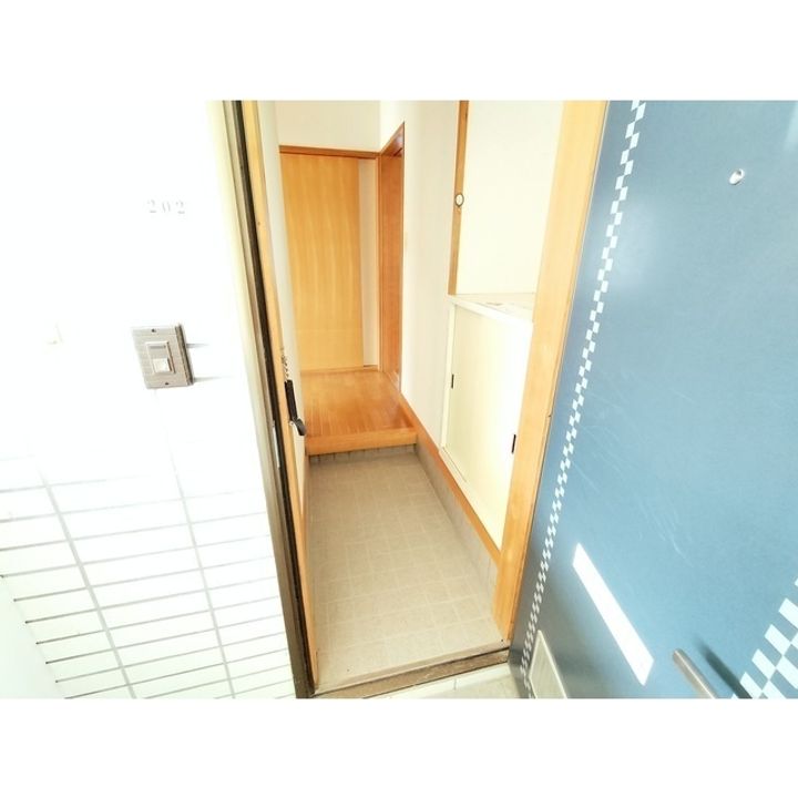 塩沢アパート202の玄関