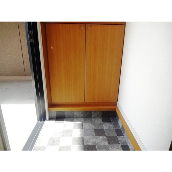 フォーレスみずしな A棟の玄関