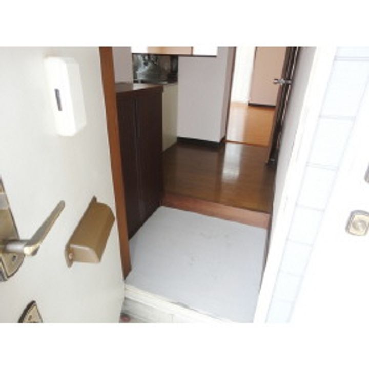 ハイツ佐紀203の玄関