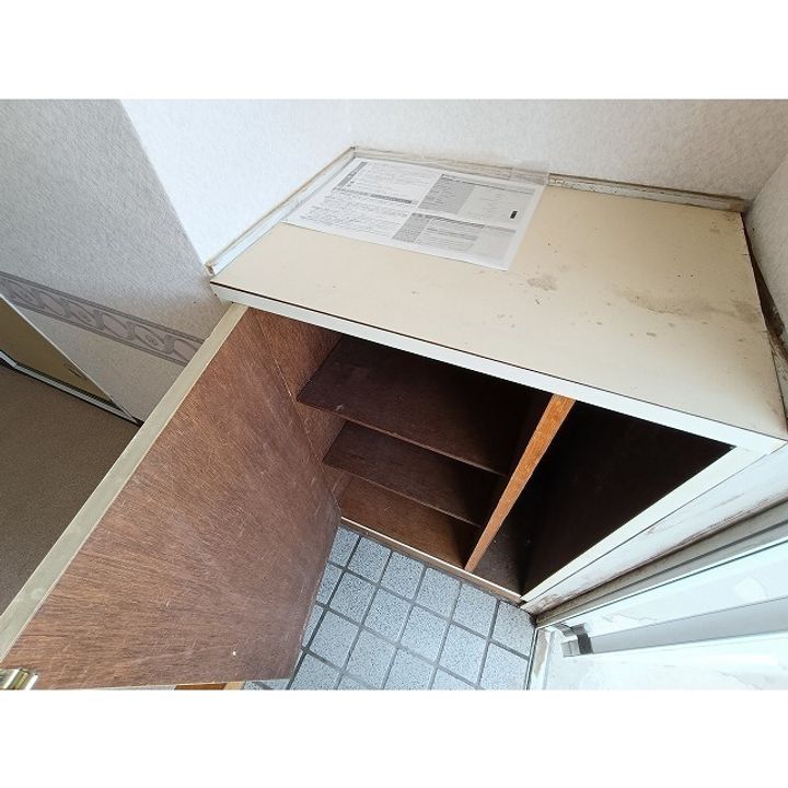 林ハイツ203の玄関