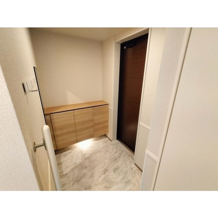 シャーメゾン開智の玄関