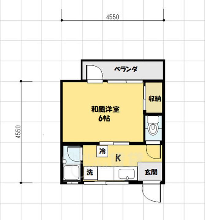 大阪府池田市住吉1丁目の賃貸マンションの間取り