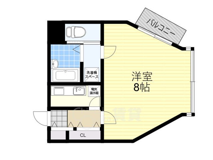 大阪府池田市石橋1丁目の賃貸マンションの間取り