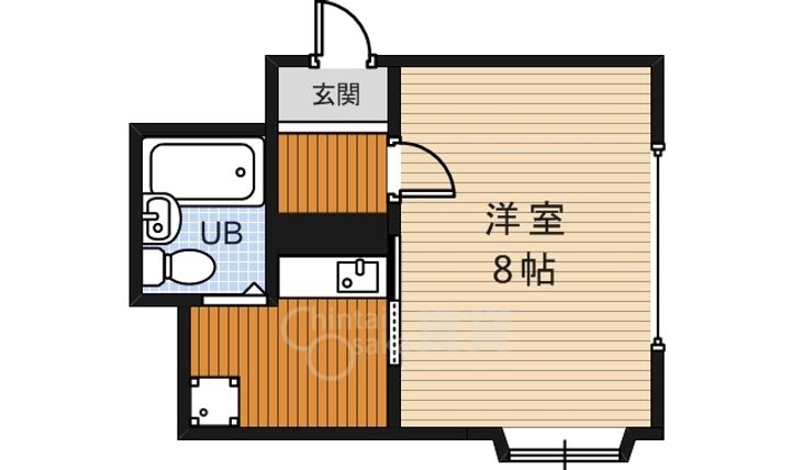 大阪府豊中市刀根山2丁目の賃貸マンションの間取り