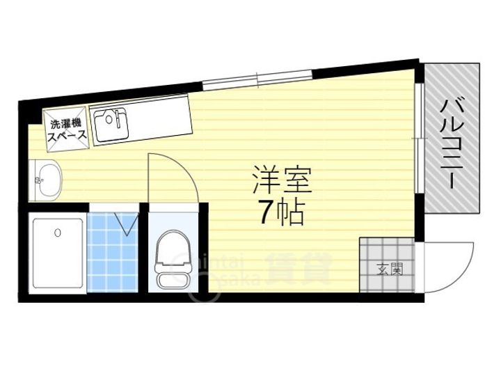 大阪府豊中市末広町2丁目の賃貸マンションの間取り