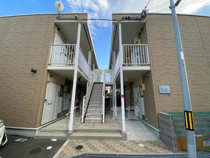 大阪府豊中市庄内幸町3丁目の賃貸アパートの玄関