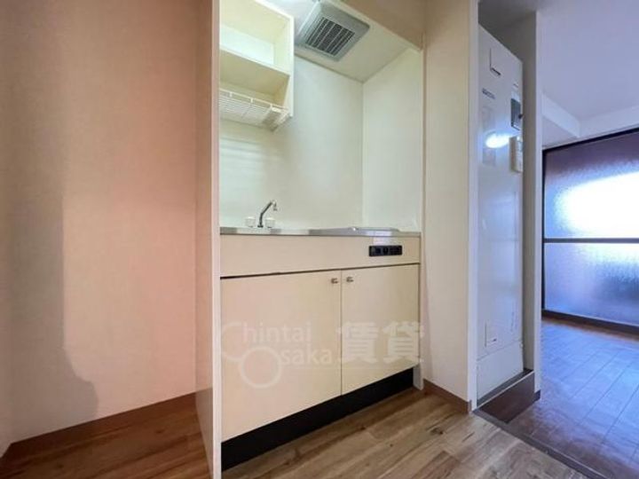 大阪府吹田市朝日町の賃貸マンションのキッチン
