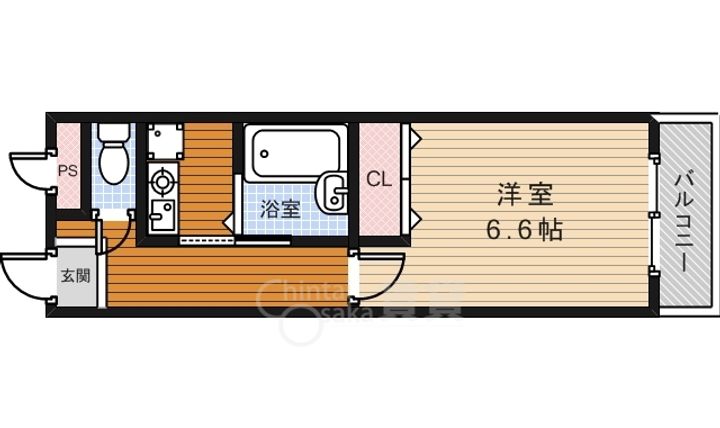 大阪府池田市石橋1丁目の賃貸マンションの間取り