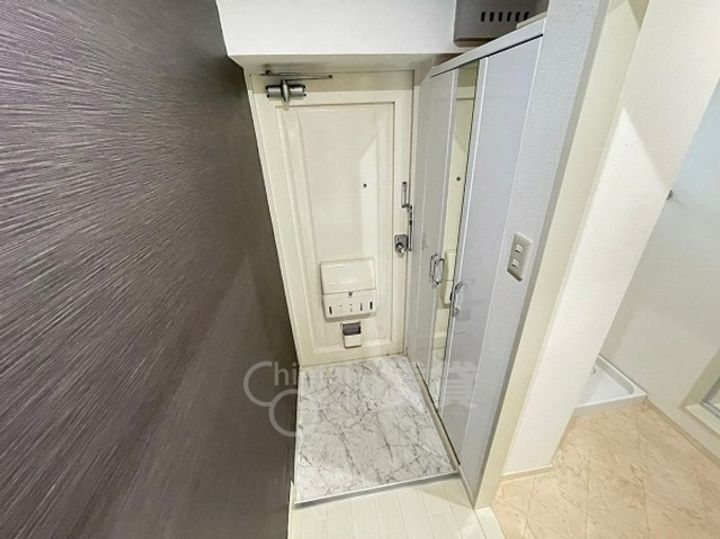 大阪府豊中市岡町南3丁目の賃貸マンションの玄関