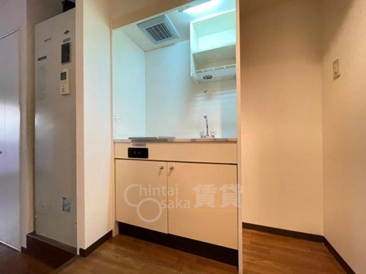 大阪府吹田市朝日町の賃貸マンションのキッチン