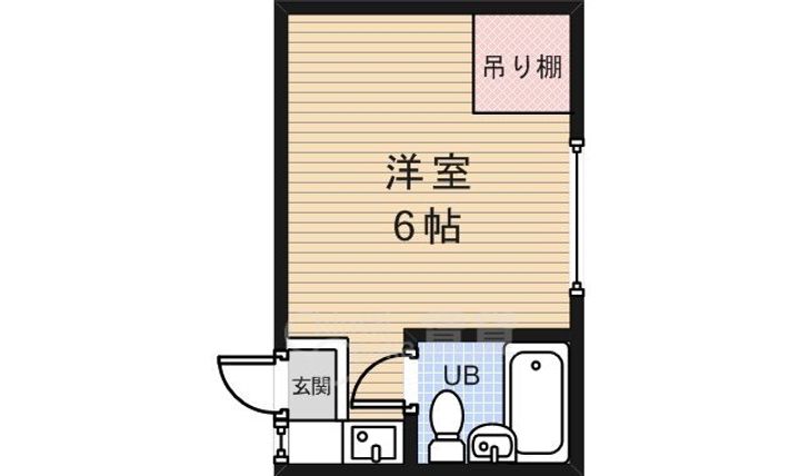 大阪府豊中市宮山町4丁目の賃貸アパートの間取り