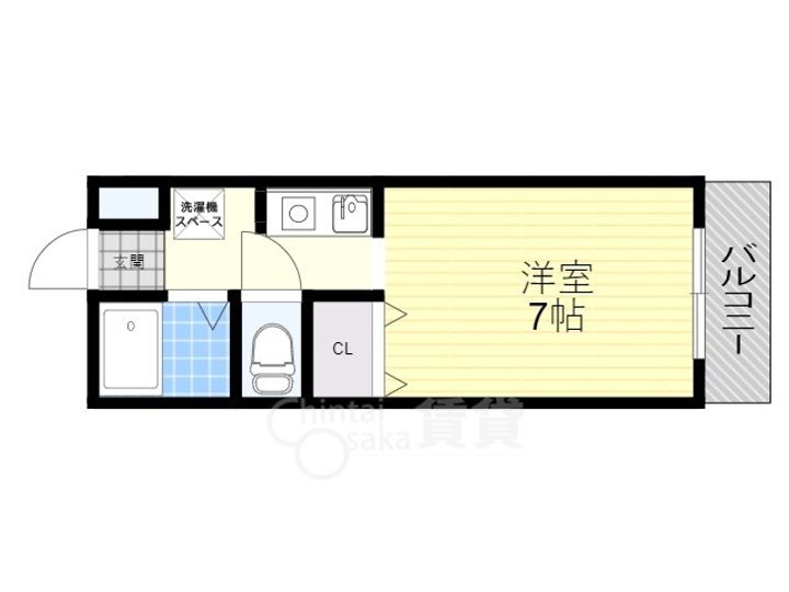 大阪府豊中市南桜塚3丁目の賃貸マンションの間取り