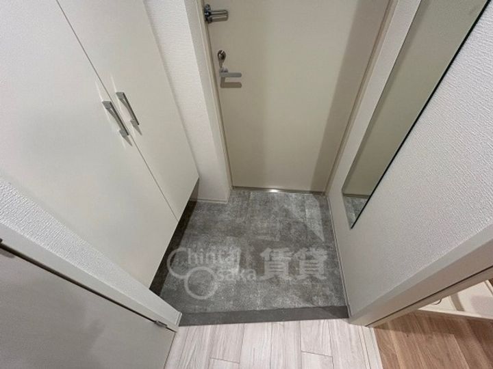 大阪府吹田市江坂町1丁目の賃貸マンションの玄関