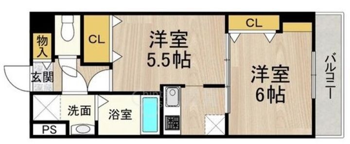 センターポイント吉志部の間取り