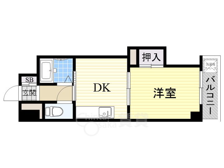 正雀グランドハイツ北の間取り