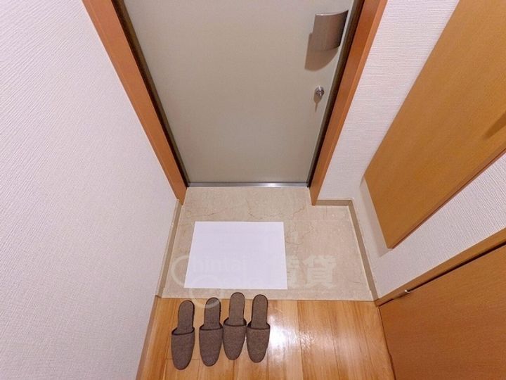 パレス東洋豊里2号館の玄関