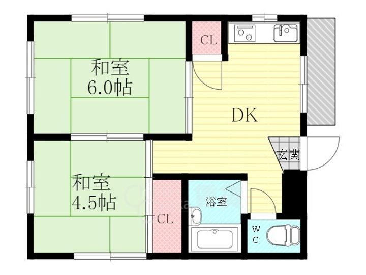 東和マンションの間取り