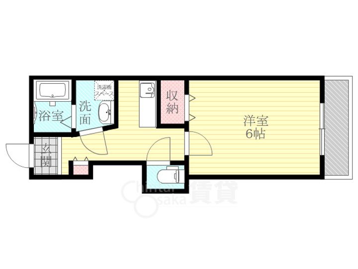 大阪府大阪市淀川区新高5丁目の賃貸マンションの間取り