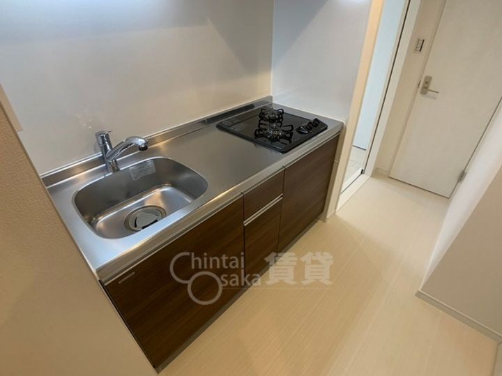 大阪府大阪市東淀川区下新庄5丁目の賃貸アパートのキッチン