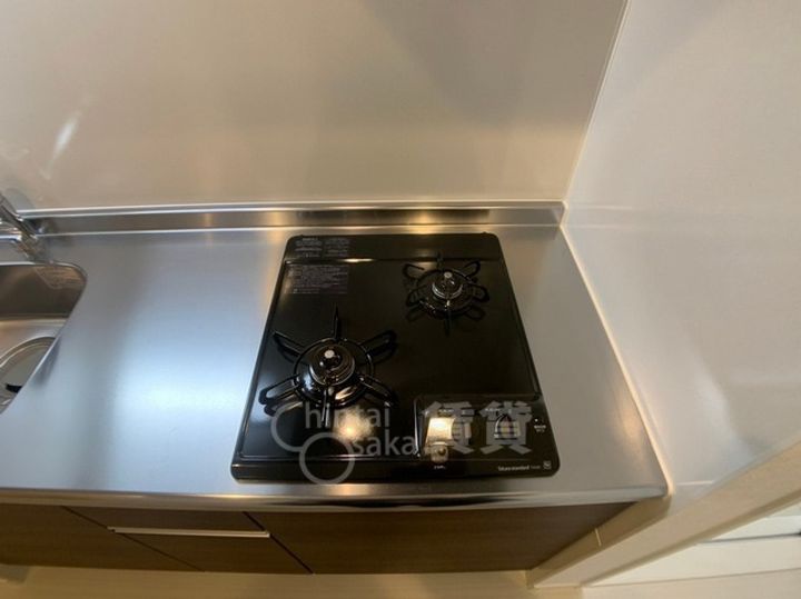 大阪府大阪市東淀川区下新庄5丁目の賃貸アパートのキッチン