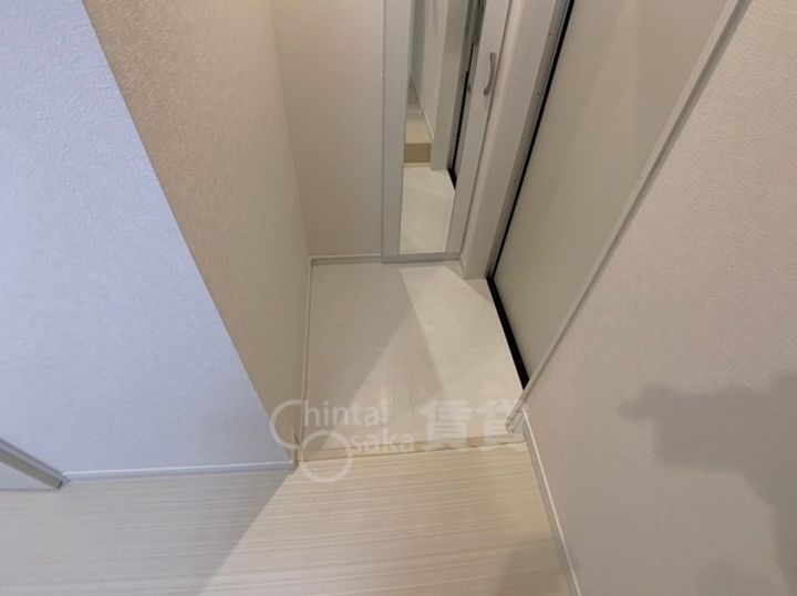 大阪府大阪市東淀川区下新庄5丁目の賃貸アパートの玄関