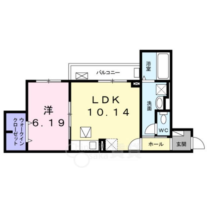 大阪府大阪市東淀川区南江口3丁目(アパート)の賃貸物件の間取り