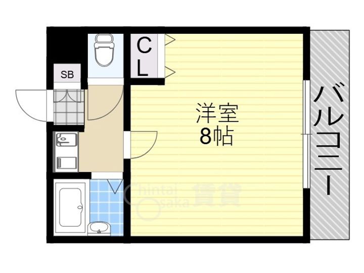 大阪府大阪市東淀川区西淡路1丁目の賃貸マンションの間取り