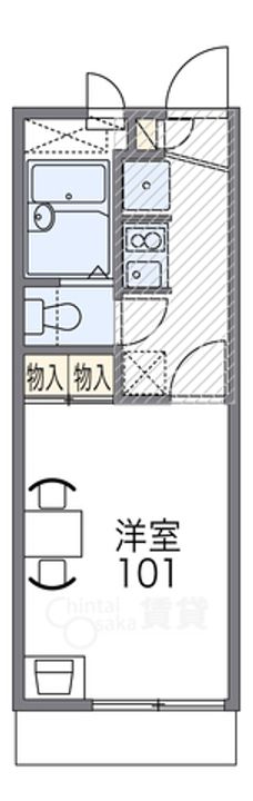 レオパレス三津屋の間取り