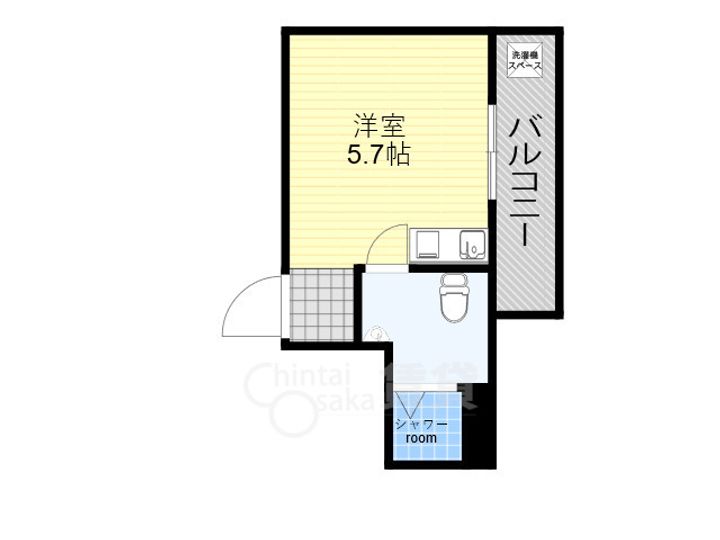 大阪府吹田市寿町2丁目の賃貸マンションの間取り