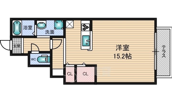 大阪府大阪市東淀川区下新庄5丁目(アパート)の賃貸物件の間取り