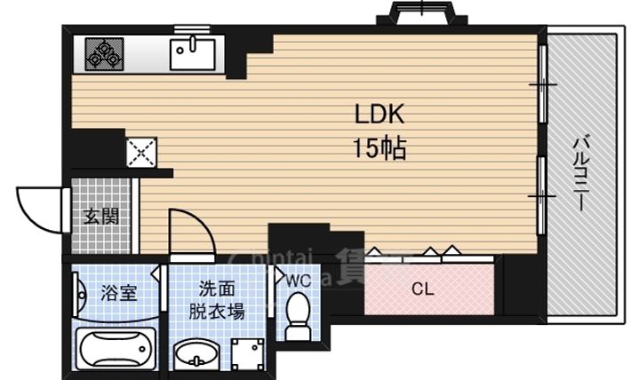 サンルール玉川の間取り