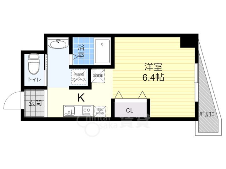みおつくし西梅田4の間取り