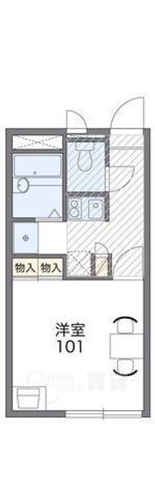 レオパレスクリスタルの間取り
