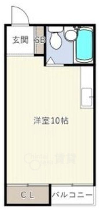 大阪府豊中市刀根山元町の賃貸アパートの間取り