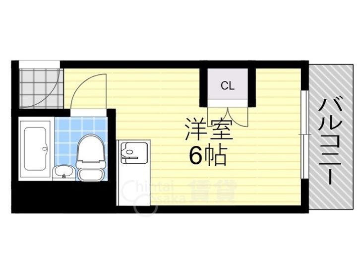 大阪府豊中市螢池東町2丁目の賃貸マンションの間取り