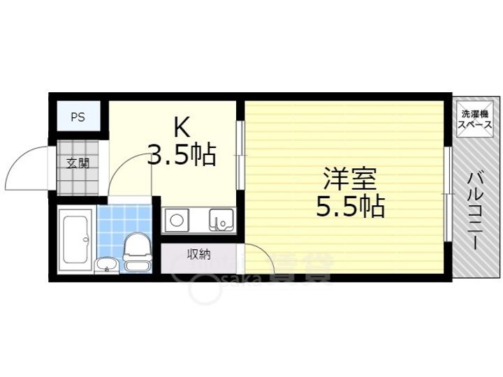 シティハイツ槻木の間取り