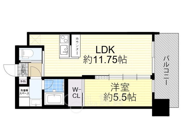 大阪府大阪市淀川区新高2丁目の賃貸マンションの間取り