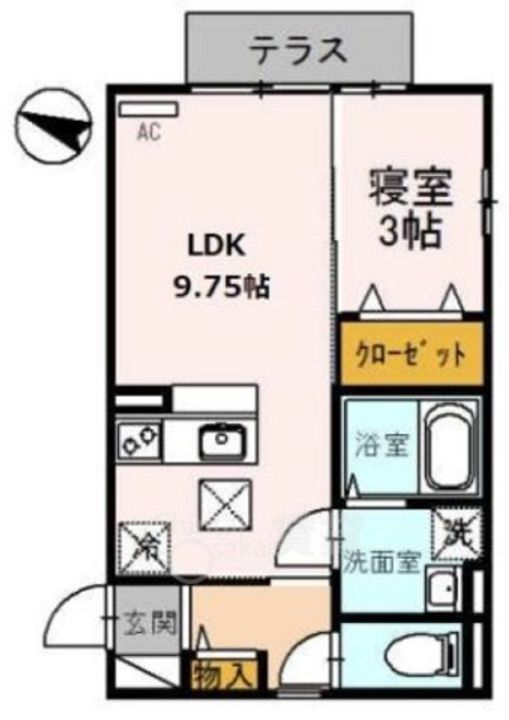 大阪府吹田市南正雀2丁目(アパート)の賃貸物件の間取り